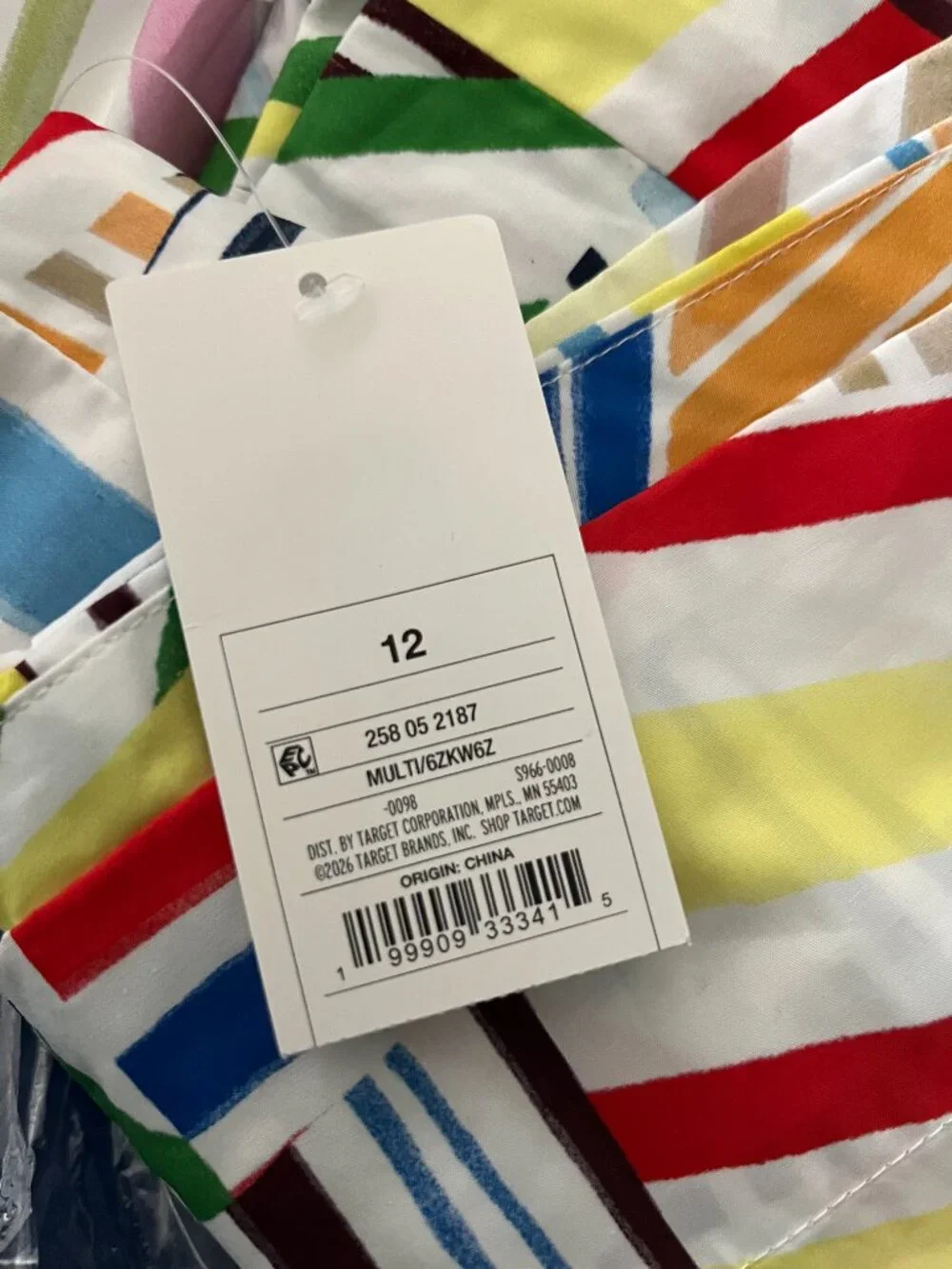 Rosie Assoulin x Target Pleated Poplin Madras Midi Skirt- Sizes 10 & 12